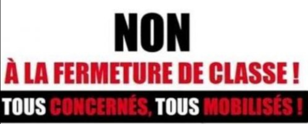 Non à la fermeture de classe