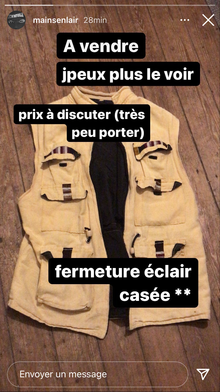 NON à la vente du gilet d’Aida