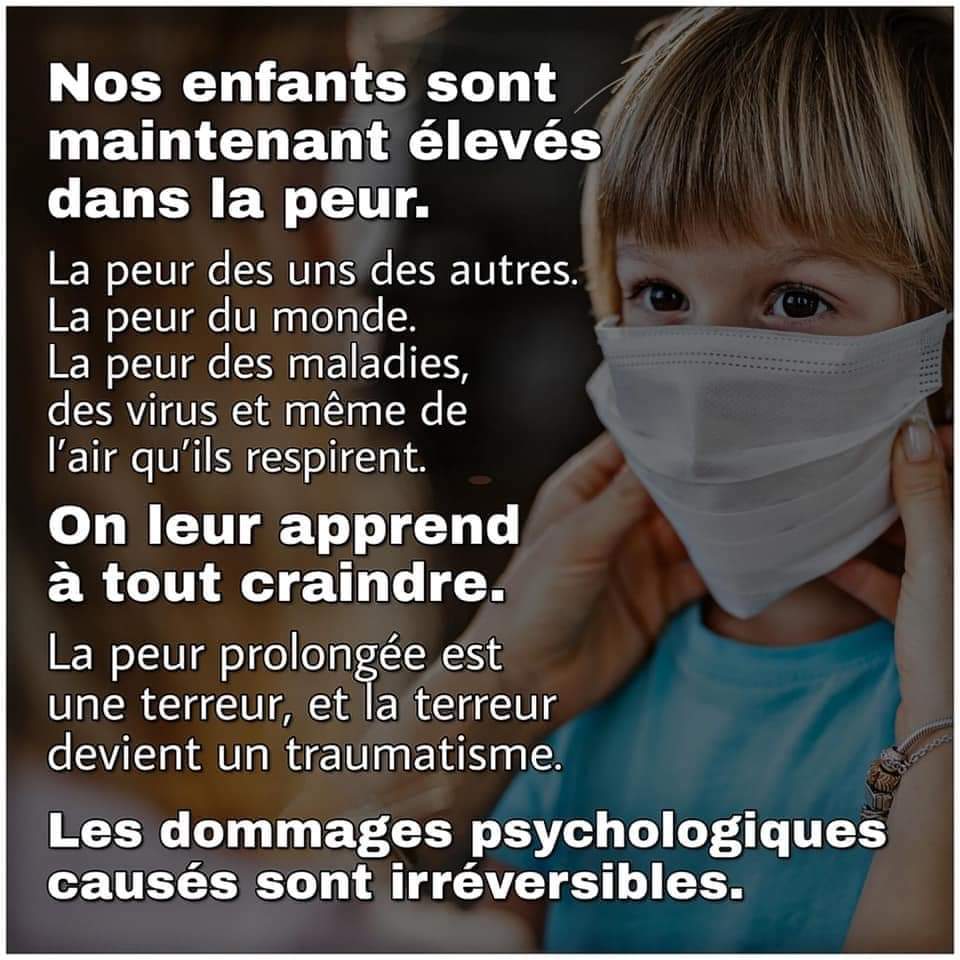 CONTRE LE PORT DU MASQUE A L'ÉCOLE