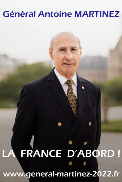 Candidature du Général Antoine Martinez