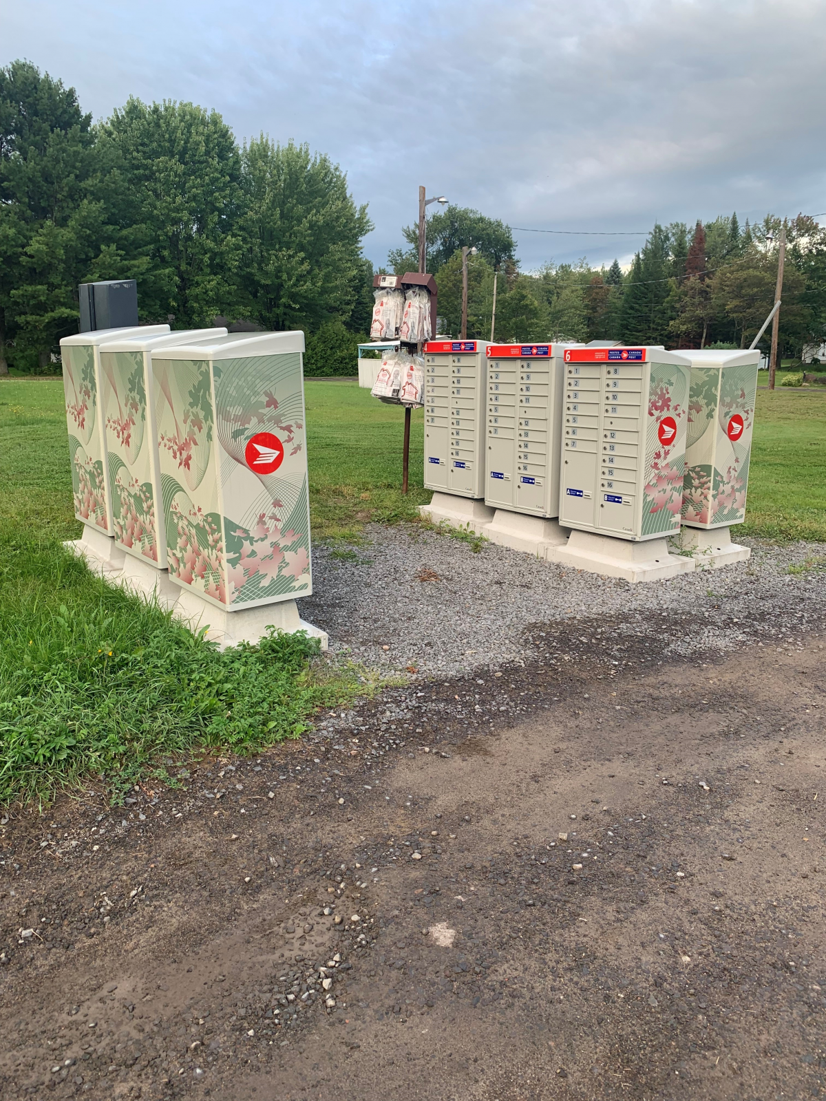 Emplacement des boites postales au domaine Dubois