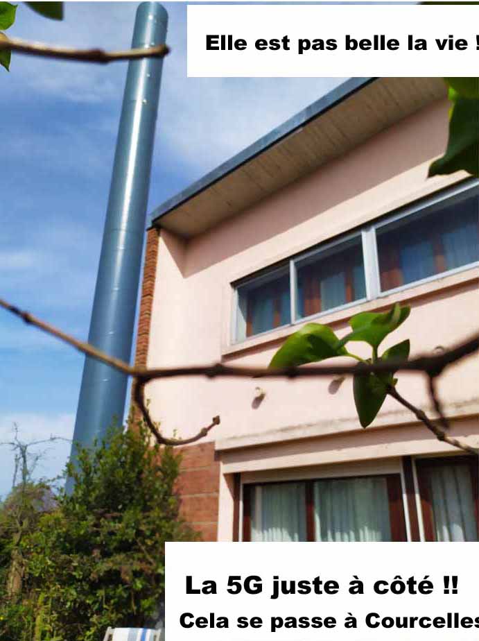 NON A LA 5G, à Courcelles-lès-Lens (Pas-de-Calais) ; un déploiement criminel