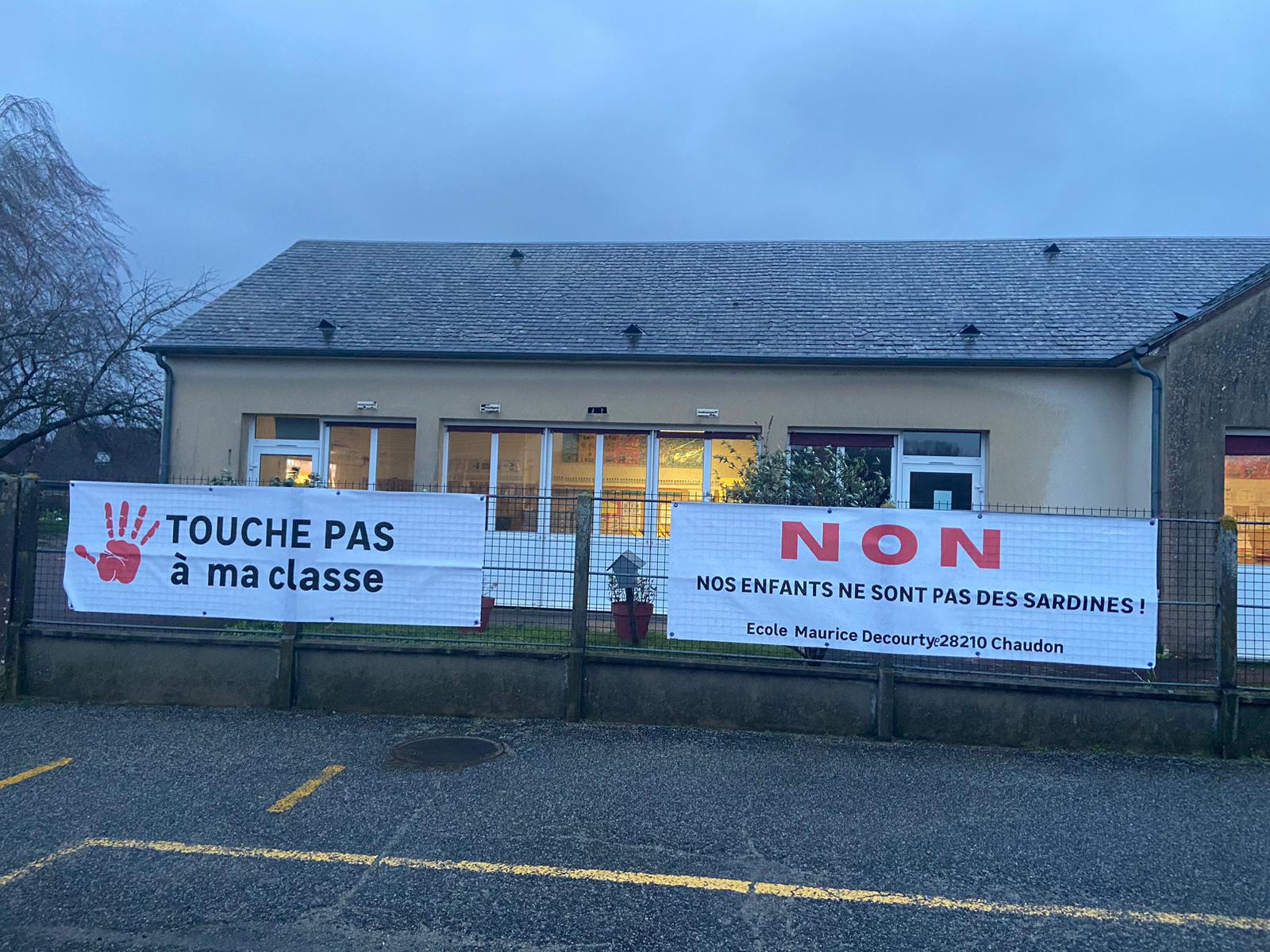 Non à la fermeture d’une classe à l’école Maurice Decourtye (Chaudon)