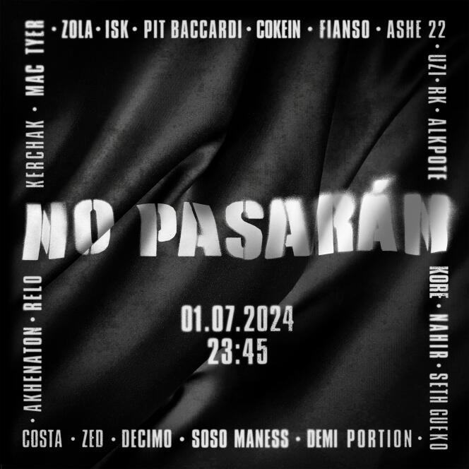 Condamnation pour les 20 rappeurs du titre "No pasaran" pour apologie de la haine et de la violence