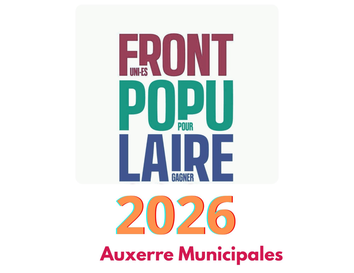 Appel citoyen du 20 juillet 2025 pour une liste unitaire de gauche et écologiste aux municipales d'Auxerre en 2026