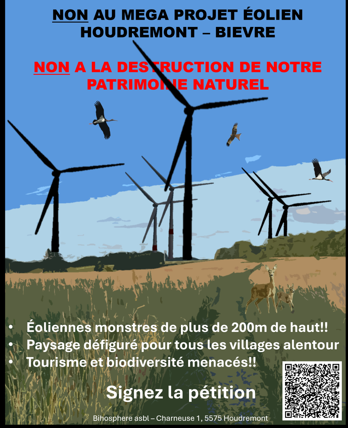 NON au MEGA projet éolien dans nos campagnes: sauvons la biodiversité et notre patrimoine naturel