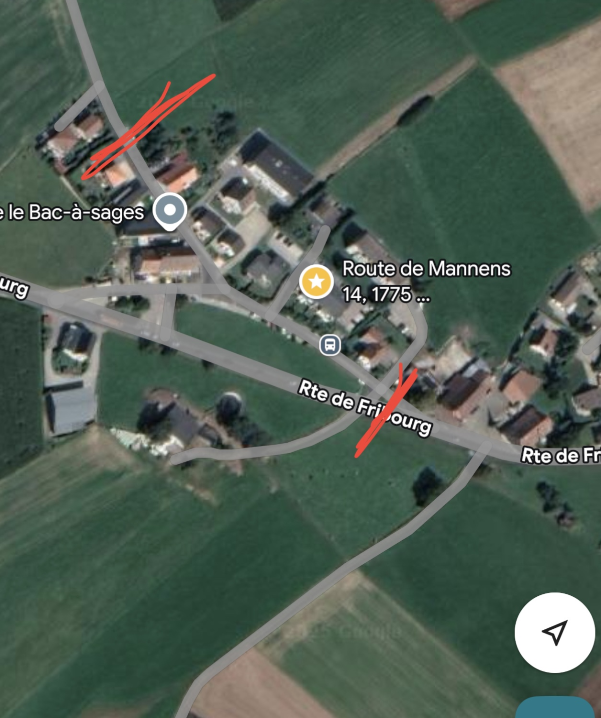 Pour l’abaissement de la vitesse et création de dos d’âne à la Route de Mannens