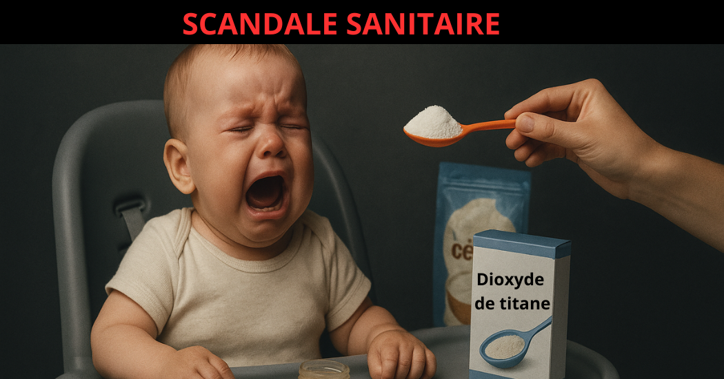 SCANDALE SANITAIRE : Nos bébés nourris au dioxyde de titane cancérigène !