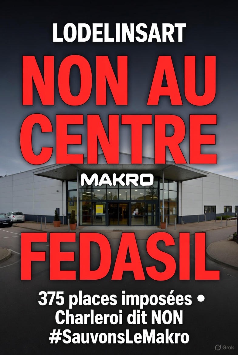 Stop au projet Fedasil à l’ancien Makro