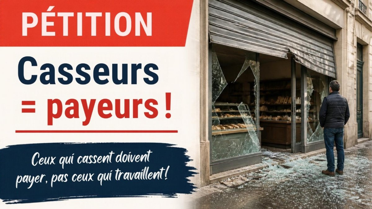 Casseurs, payeurs : ceux qui cassent doivent payer, pas ceux qui travaillent