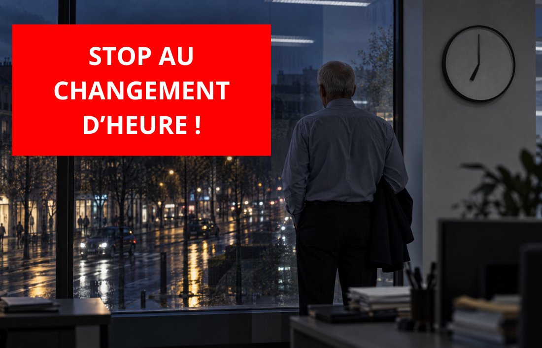 Changement d’heure : plus de 7 ans après le vote de l’Europe, on recule encore les horloges. Ça suffit !