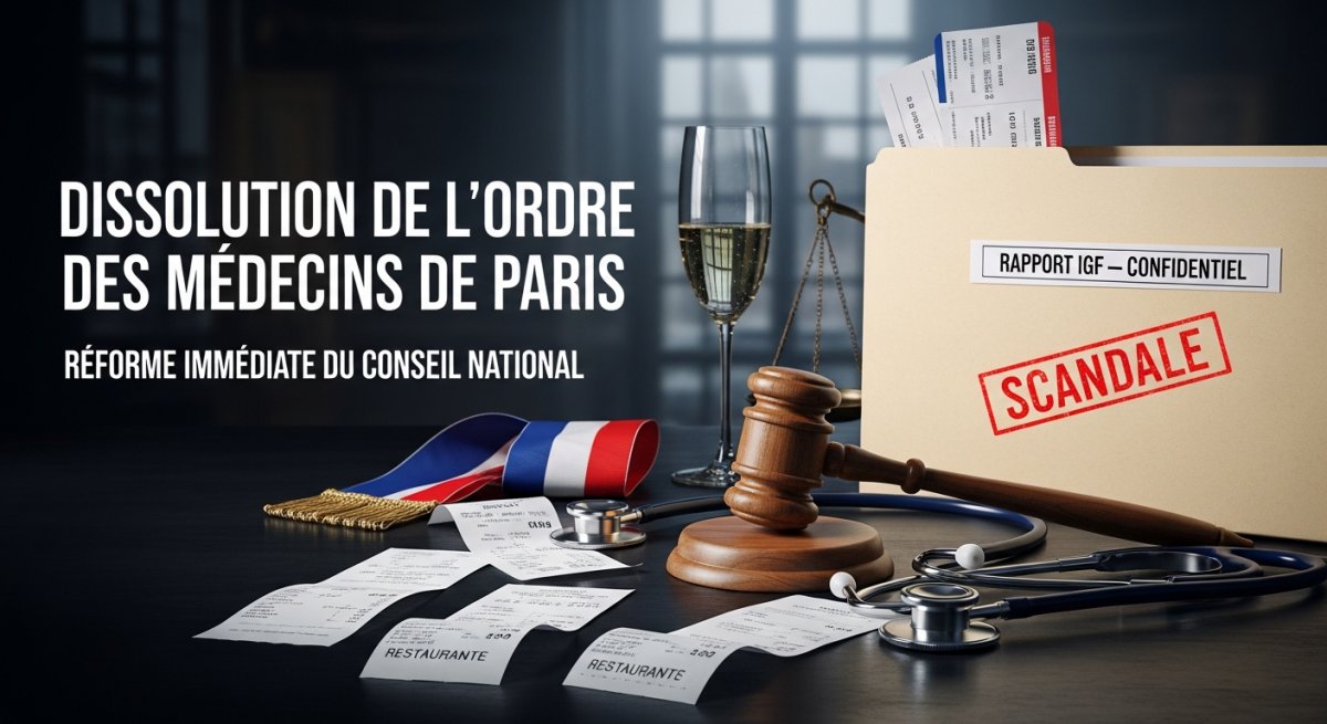 DISSOLUTION DE L'ORDRE DES MÉDECINS DE PARIS ET RÉFORME IMMÉDIATE DU CONSEIL NATIONAL !
