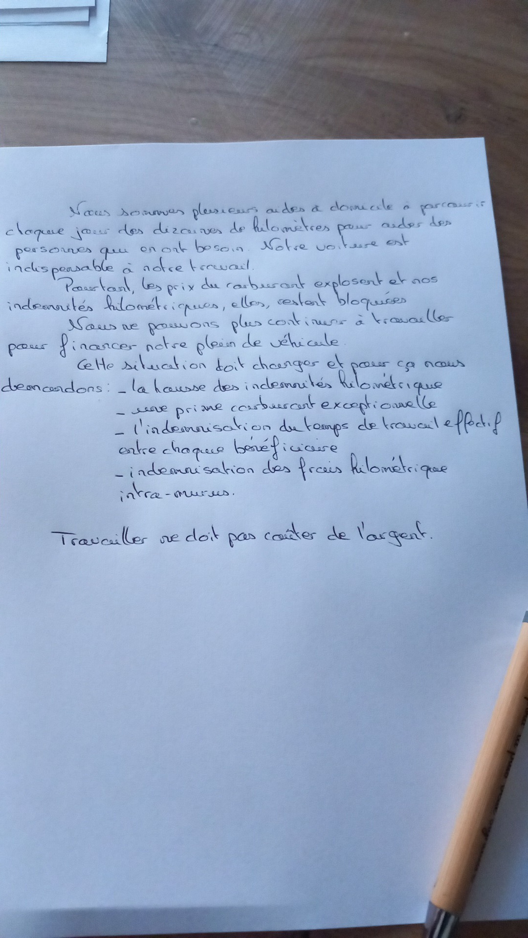 Hausse des indemnités kilométriques. Prime carburant exceptionnelle. Indemnisation kilomètres intra murus