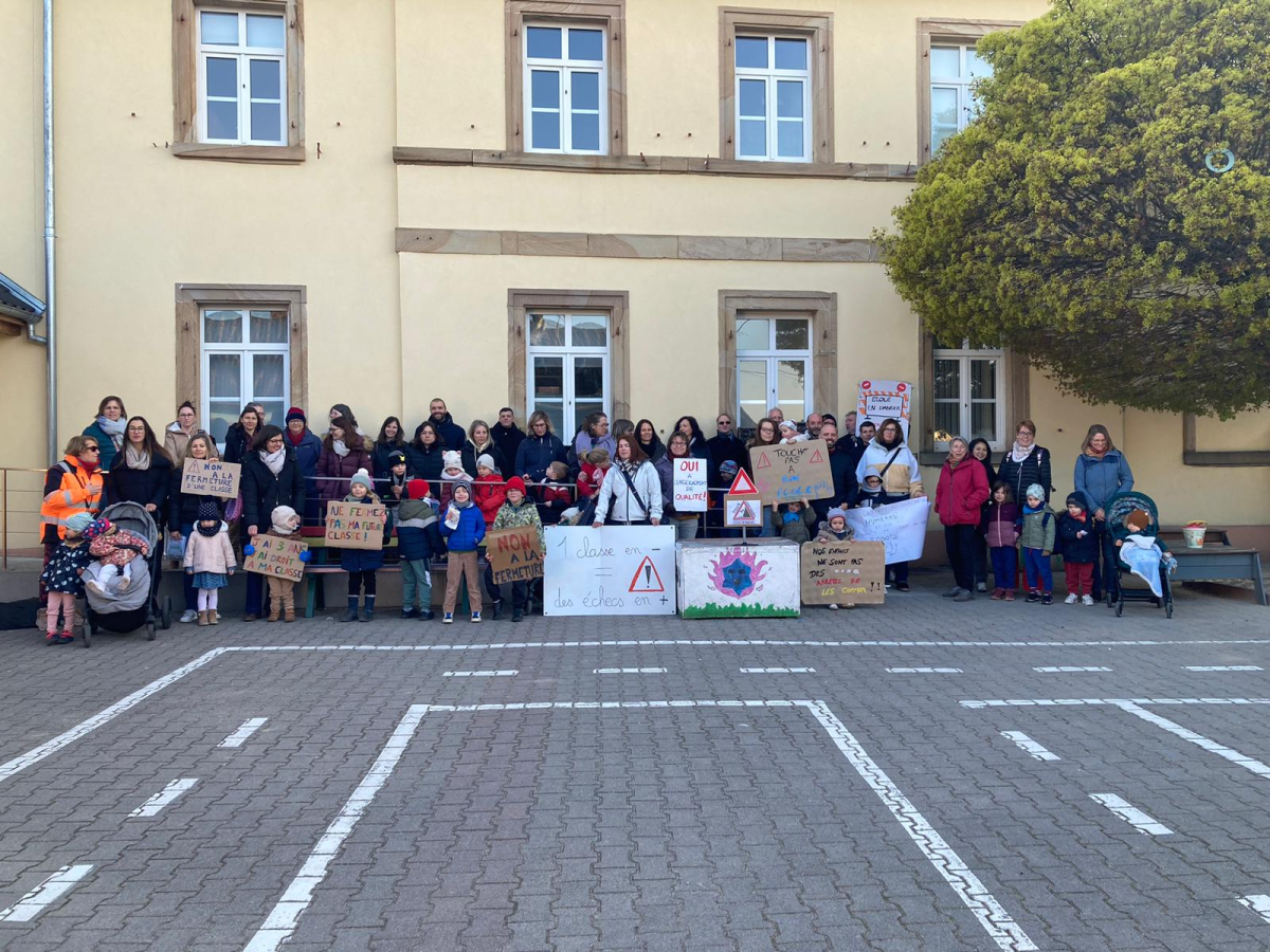 NON à la fermeture d'une classe du RPI d'Hipsheim-Ichtratzheim