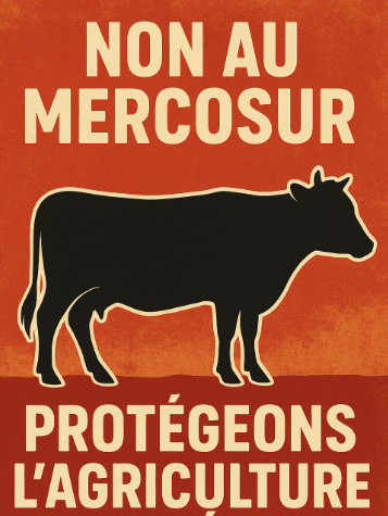 NON à l’accord UE–MERCOSUR Pour la souveraineté alimentaire, l’environnement, notre santé et protéger nos agriculteurs