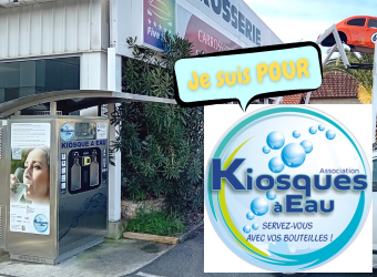 POUR Boire Sain, Sans plastique, Sans polluer !  Je suis candidat aux municipales, je prévois des Kiosques à Eau