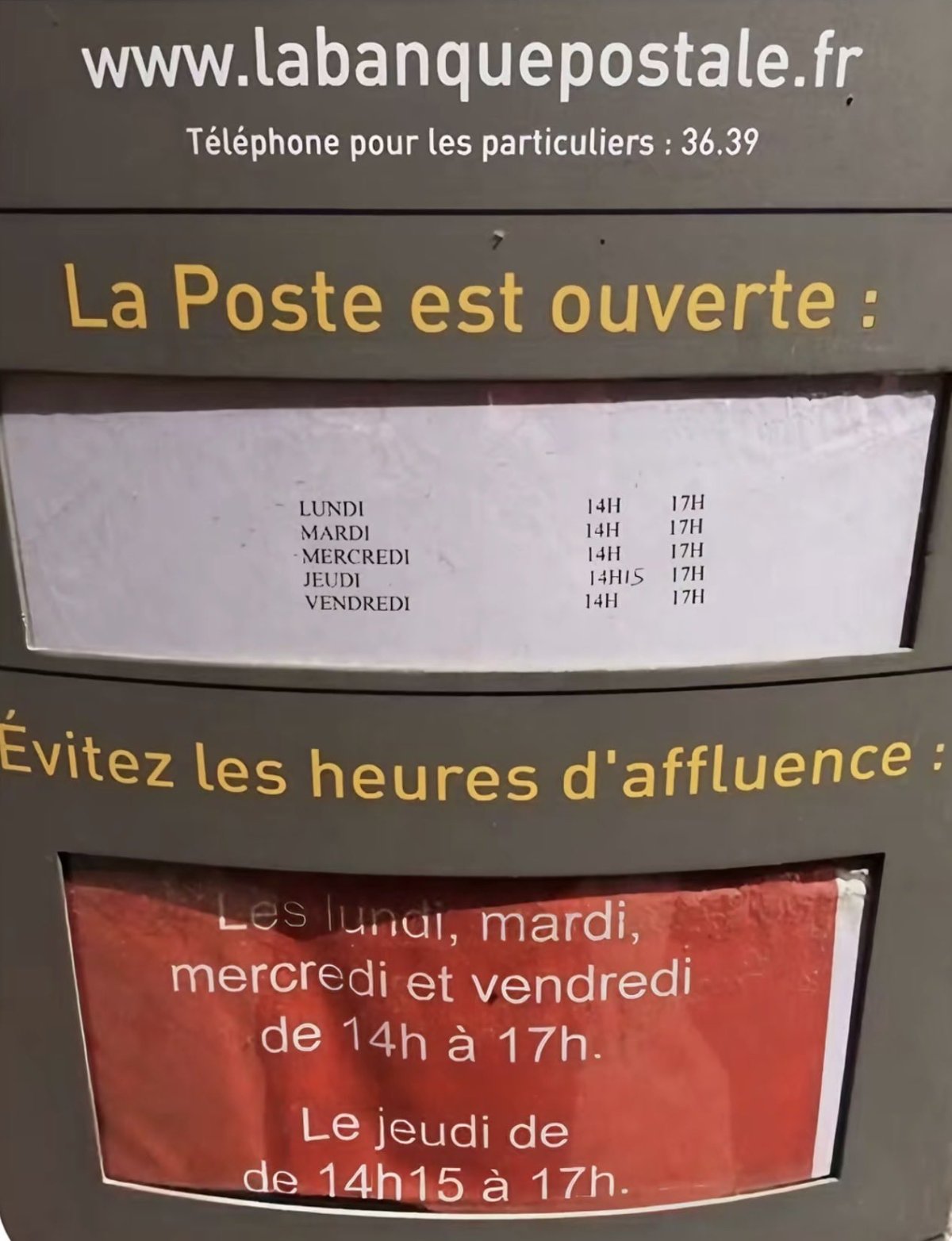 Pour des services publics ouverts quand le public en a besoin
