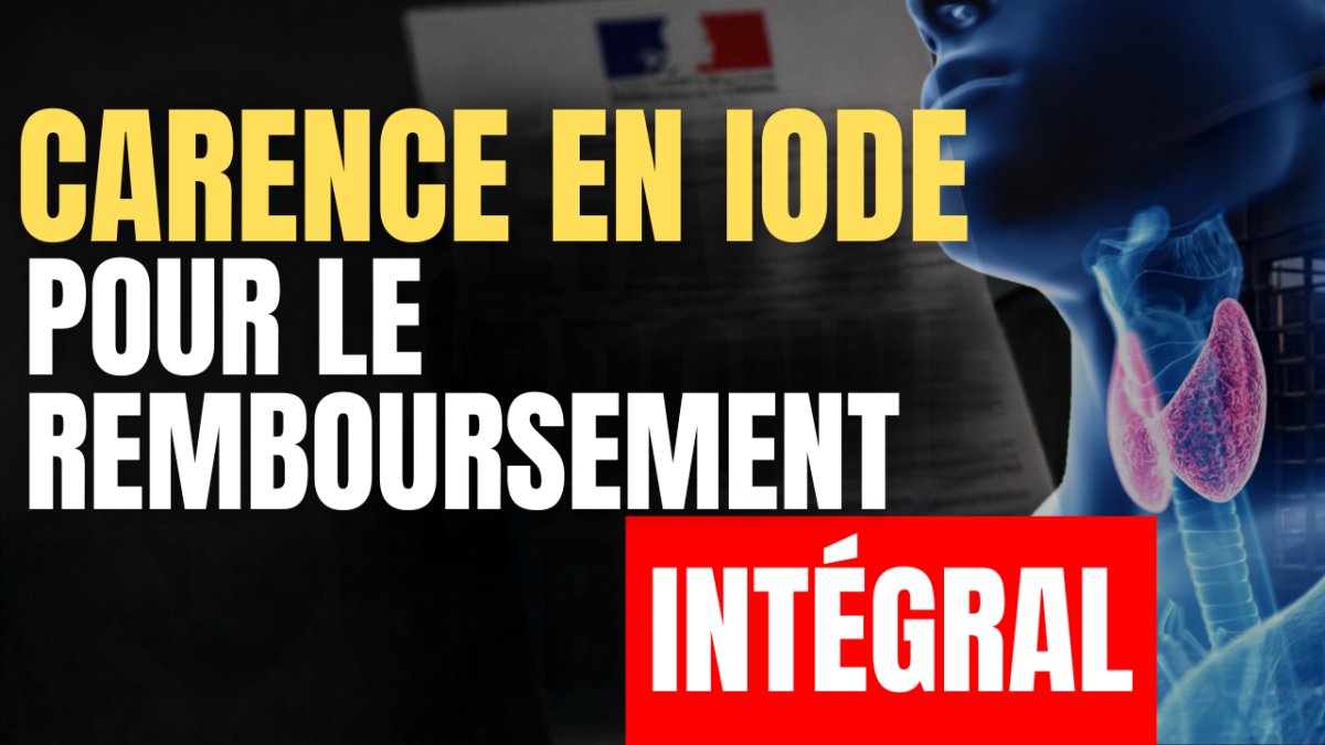 POUR LE REMBOURSEMENT DE L'IODURIE