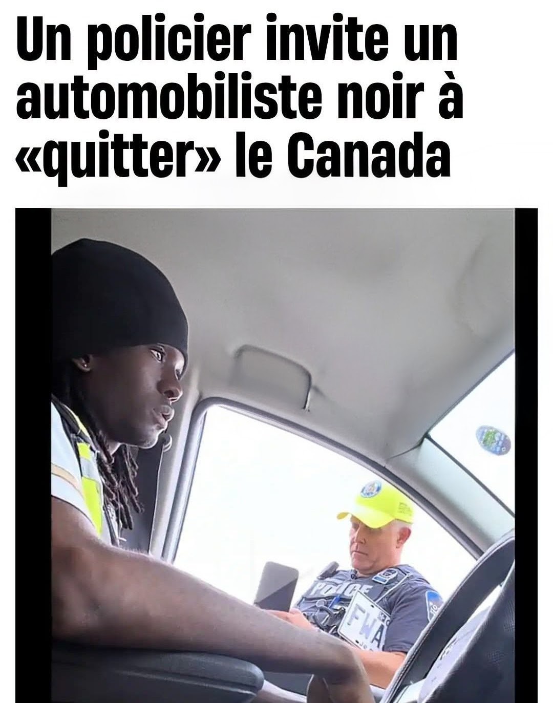 Retour en poste du policier de Mercier