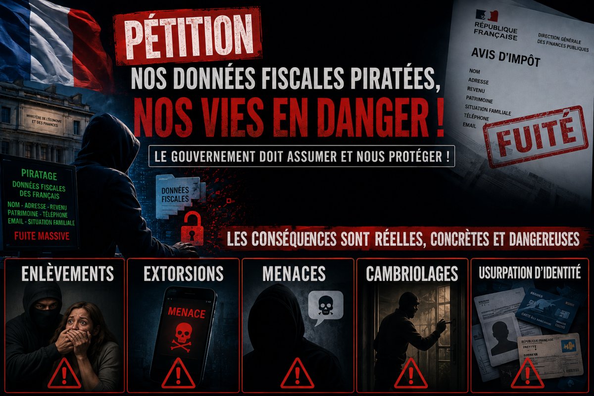SCANDALE : nos données fiscales ont été piratées et vendues pour 3000 € à des organisations criminelles !