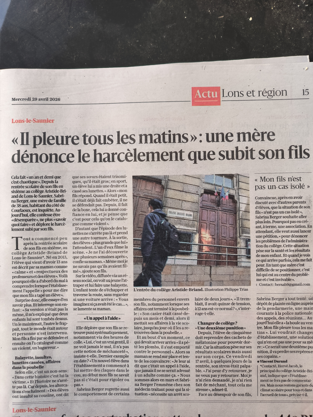 STOP AU HARCÈLEMENT SCOLAIRE ET MANQUEMENT DES RESPONSABILITÉ DES ÉTABLISSEMENTS